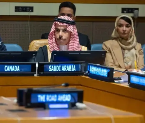 وزير الخارجية السعودي يشارك في رئاسة قمة "الطريق إلى الأمام: عام على إعلان نيويورك وخطة السلام الشاملة" مع فرنسا والمملكة المتحدة وكندا