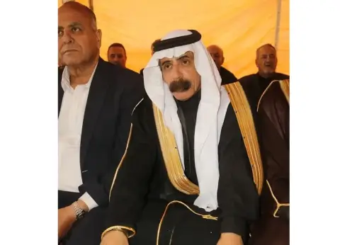 الشيخ خالد العموش ابو سفاح خادم ربعه متحدثاً عن عشيرة الكسواني لـ عشيرة الدواهيك رحم الله فقيدكم وصبركم الله