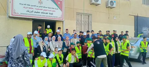 مديرية حماية البيئه لمحافظة الزرقاء تطلق المرحلة الأولى لحملات النظافة لمخيمات محافظة الزرقاء